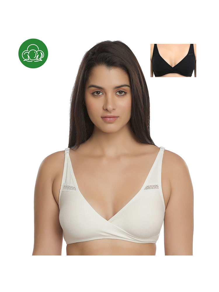 Inner Sense Organic Antimicrobial Sleeping/Feeding Bra Pack Of 2 - Multi-Color-picture-15