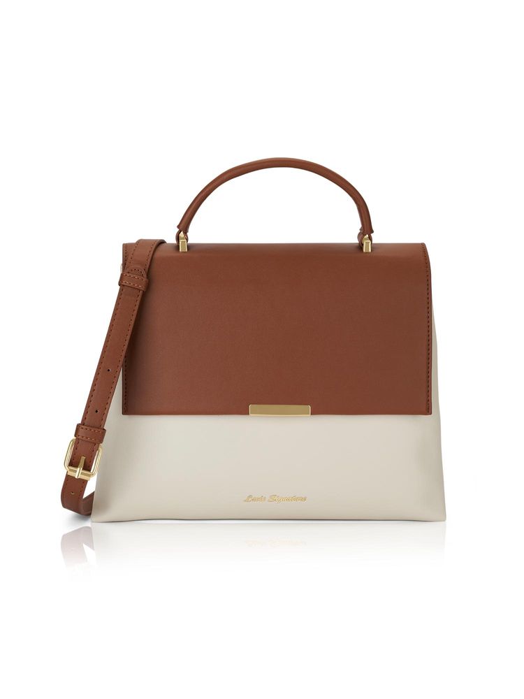 Lavie Signature Women Aspen Tan Satchel Bag with Detachable Strap (M)-image-44