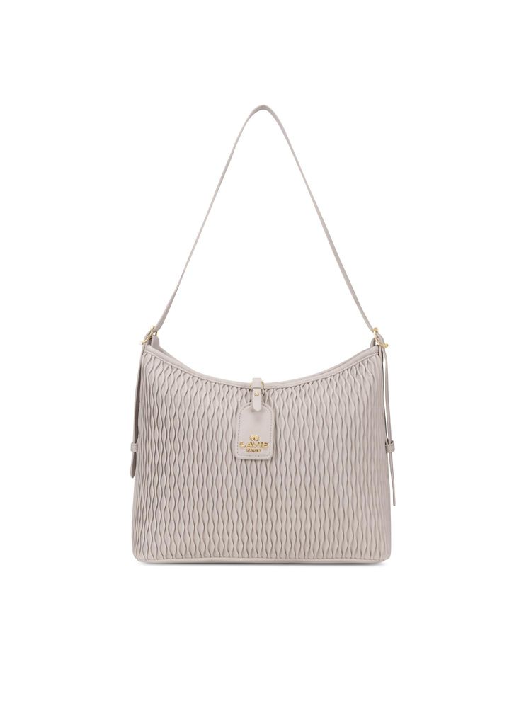 Lavie Paris Women Off White Pli Elite Shoulder Bag (M)-picture-23