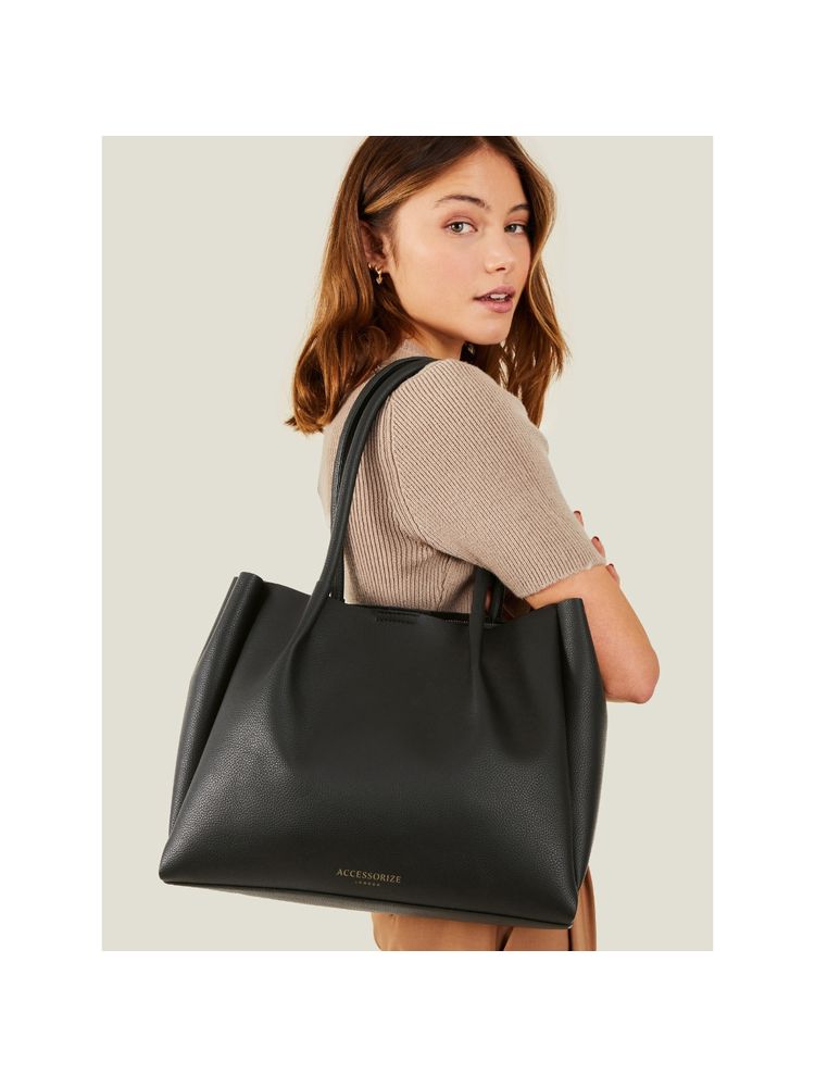 Accessorize London Women Black Soft Shoulder Bag-picture-10