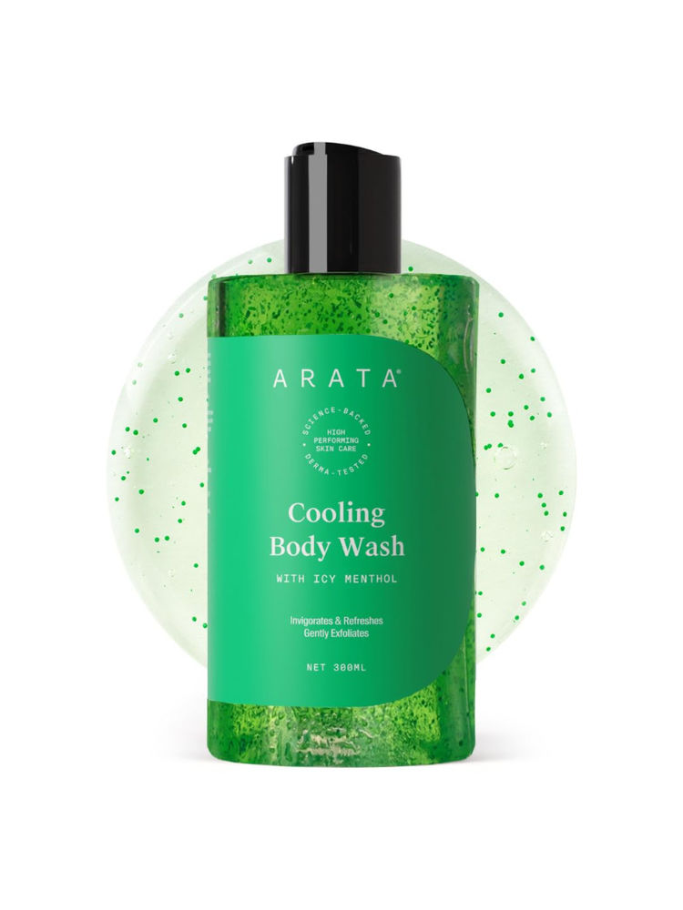 Arata Cooling Exfoliating Body Wash with Menthol, Smooth & Hydrated Skin, Body Wash for Women & Men-image-33