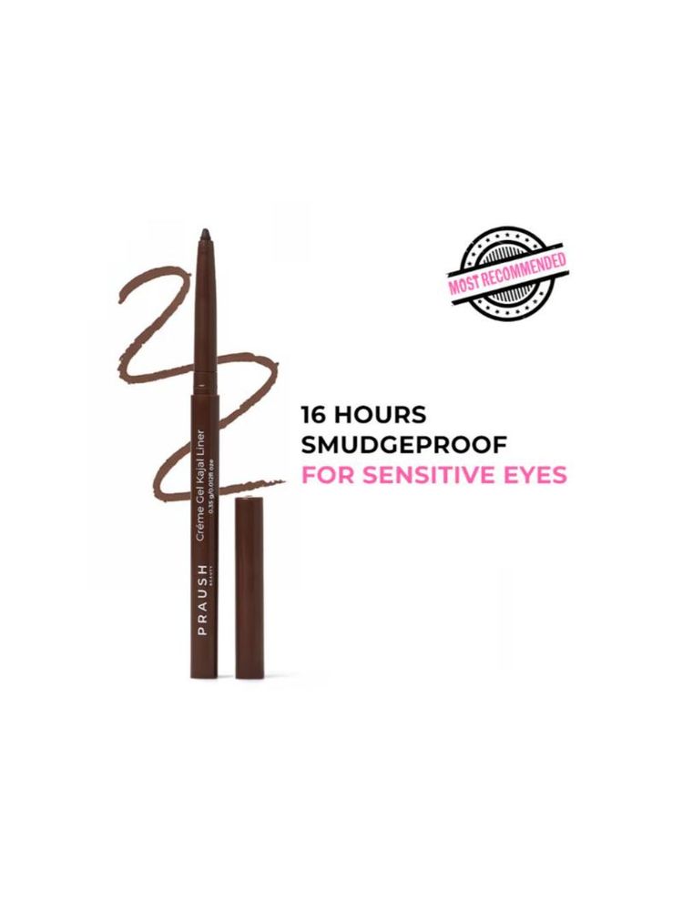 Praush Beauty Waterproof and Smudge Proof Crème Gel Kajal Eyeliner Eye Pencil-picture-27