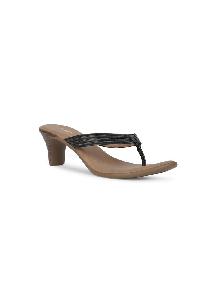 Bata Black Women Heel Sandals-picture-20
