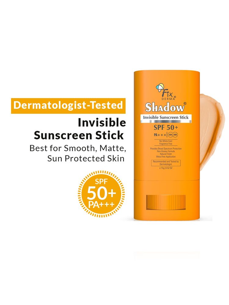 Fixderma Invisible Sunscreen Stick SPF 50 PA++++Natural Finish, No White Cast & Non- Greasy-image-9