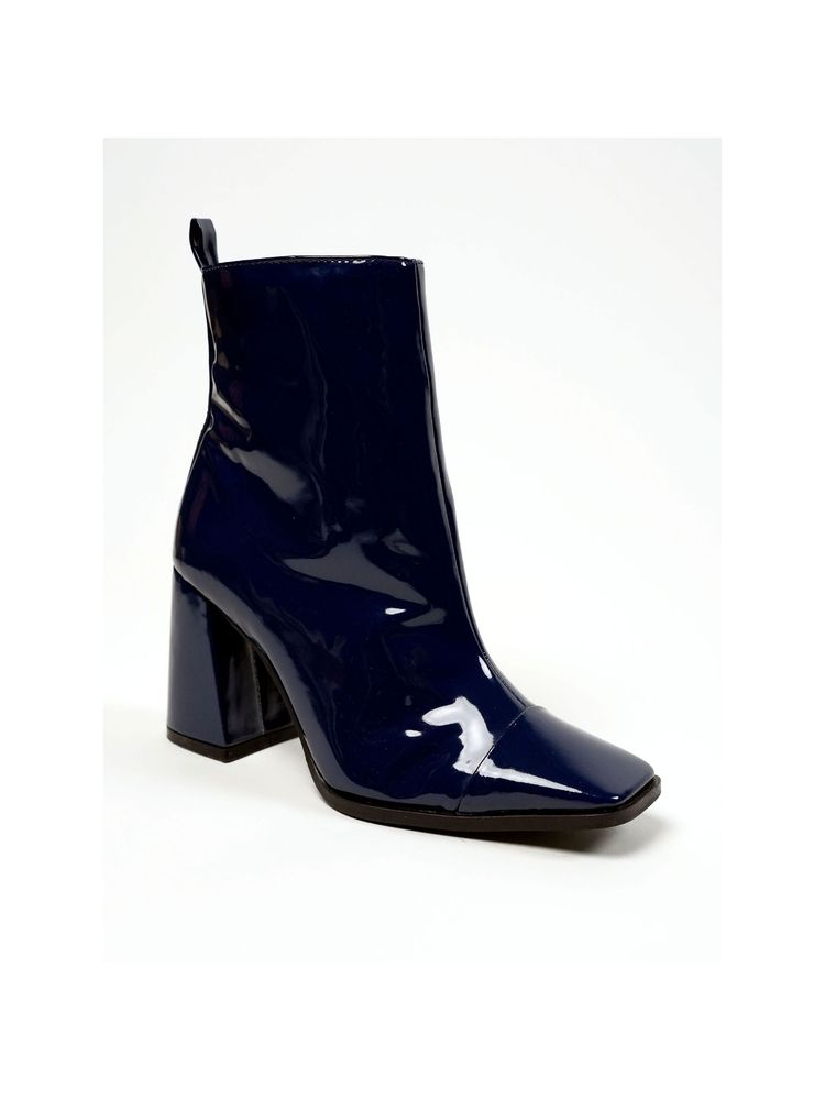 Theater Women Elton Neptune Navy Blue Ankle Boots-picture-15