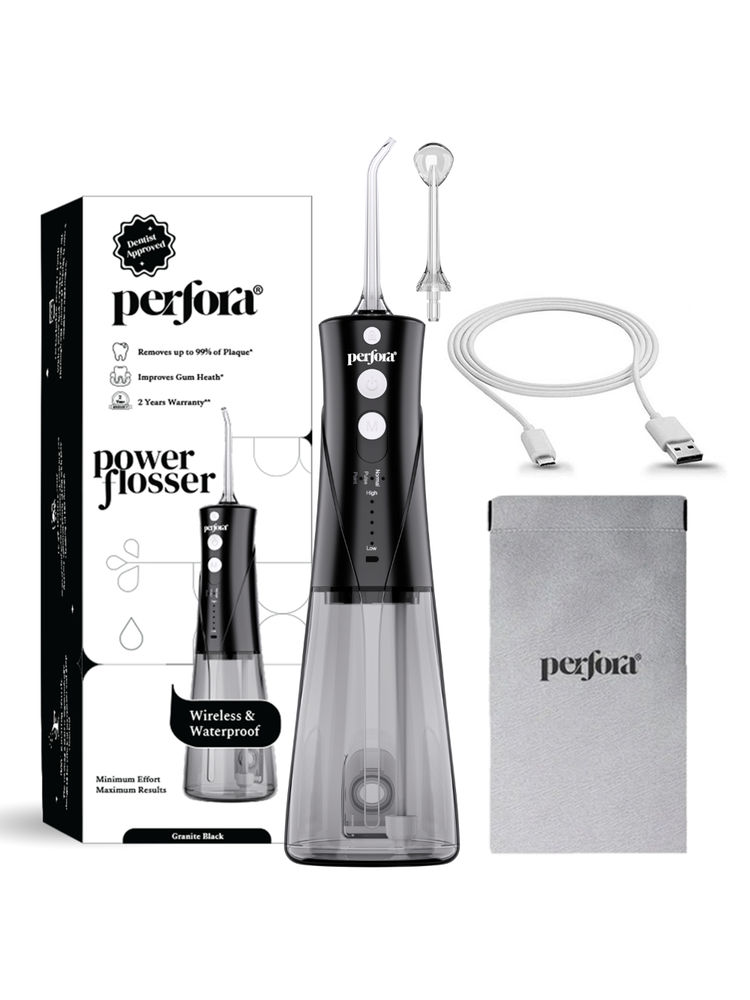 Perfora Power Dental Flosser - Granite Black-image-46