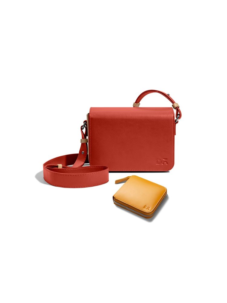 DailyObjects Womens Sling Bag and Zip Wallet Combo Tan (Set of 2)-image-41