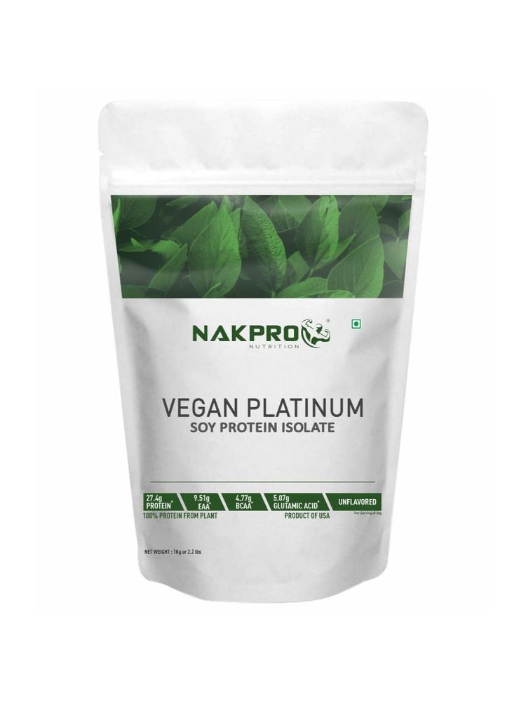 NAKPRO Vegan Soy Protein Isolate 90% - Unflavoured
