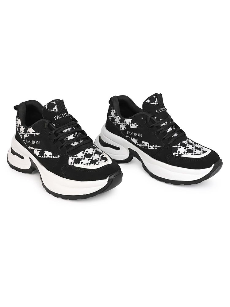 Alberto Torresi Trendy Black Chunky Sneakers-picture-26