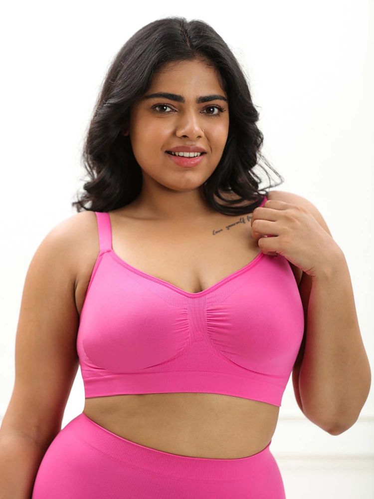 Underneat Women Non Padded Adjustable Straps Wireless Shaping Bra-picture-17