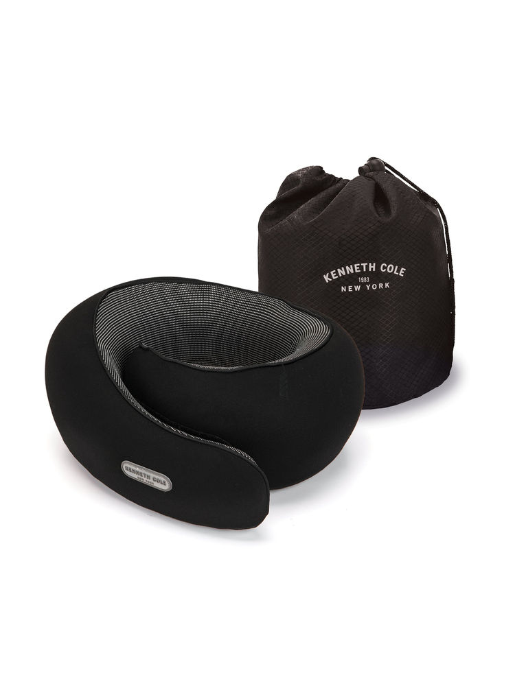 Kenneth Cole Black Memory Foam Travel Neck Pillow with Bag-image-43