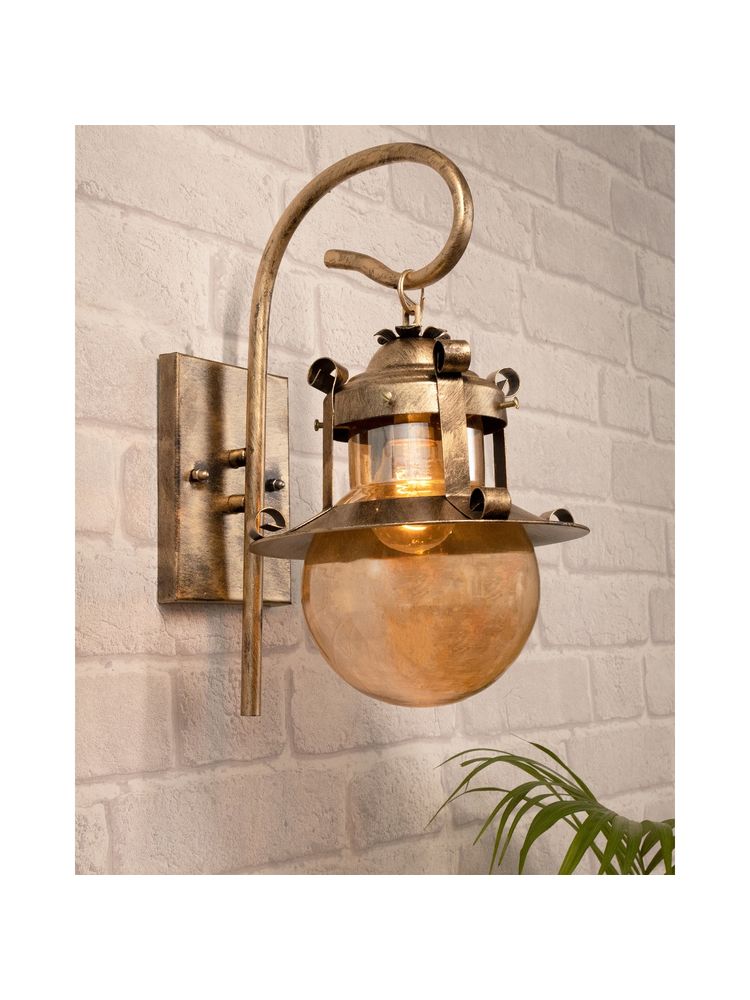 Homesake Rustic Light Fixtures Glass Wall Globe-image-5