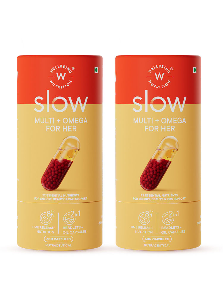 Wellbeing Nutrition Slow Multi + Omega for Her Multivitamin Vegan omega-3 oil, B-complex (Pack of 2)-picture-10