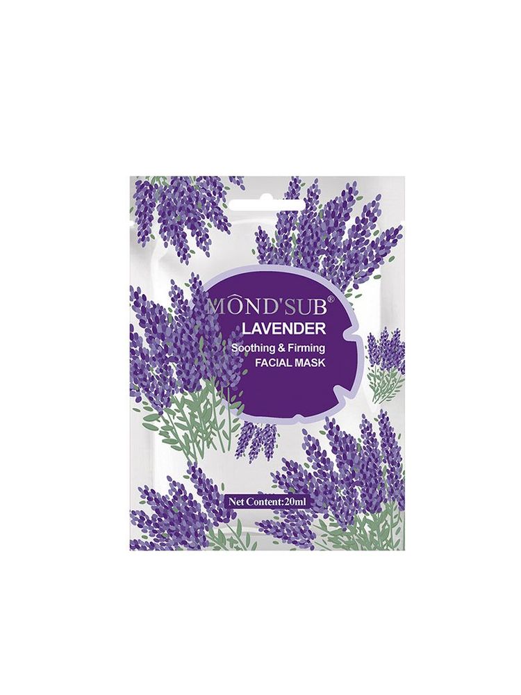 Mond'Sub Lavender Soothing & Firming Face Mask Sheets - Pack of 12-picture-19