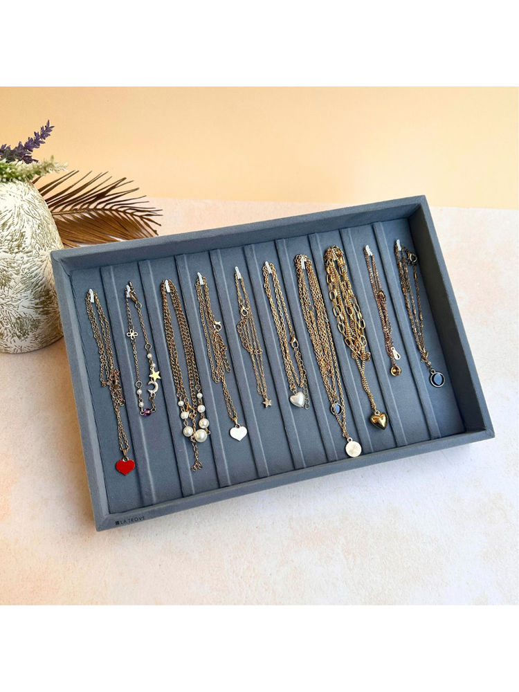 La Trove Grey 10 Hook Bracelets Organizer-image-40