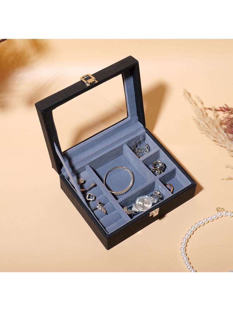 La Trove Black Aura Jewellery Organiser Box-picture-10