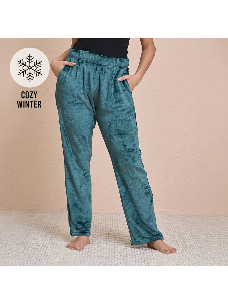 Nykd By Nykaa Luxe Fur Pants - NYS121 - Green-picture-15