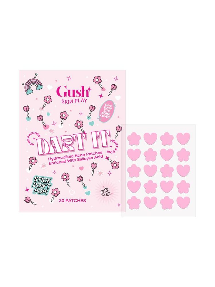 Gush Beauty Dart It Hydrocolloid Pimple Patches - Baby Pink Heart And Star-picture-27