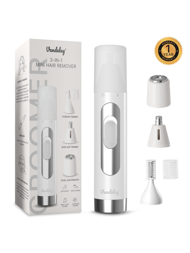 Vandelay T-801 3-In-1 Cordless Eyebrow, Nose Hair Trimmer & Ear Hair Cutter
