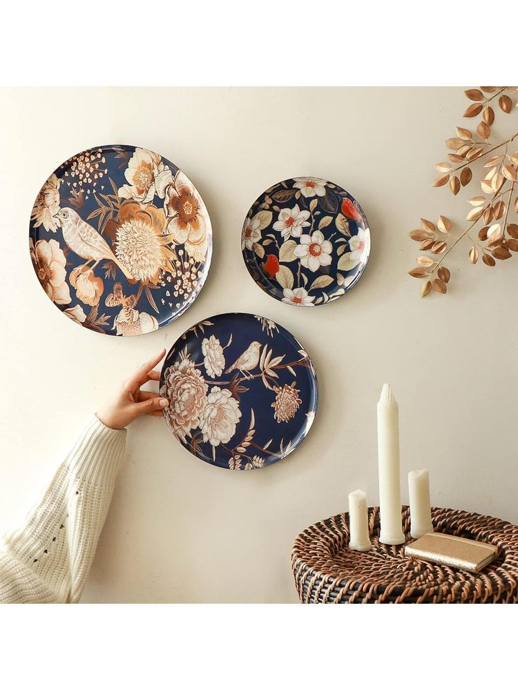 Ritualistic Oriental Bloom Madhubani Wall Plate For Home Decoration-image-37