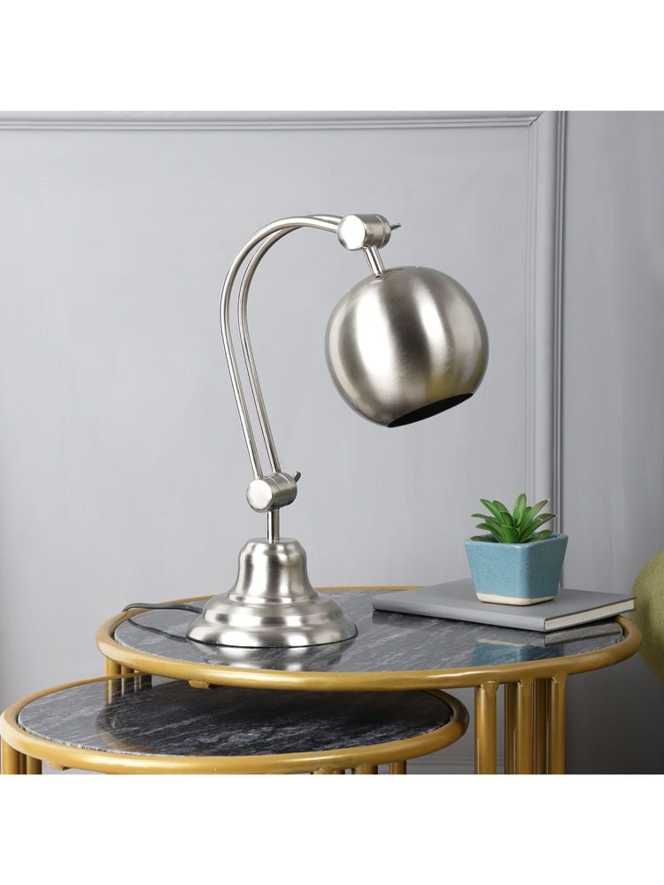 De Maison Decor The "Globe Poulsen" Double Adjustable Lamp By Decor De Maison In Silver Pewter-picture-11
