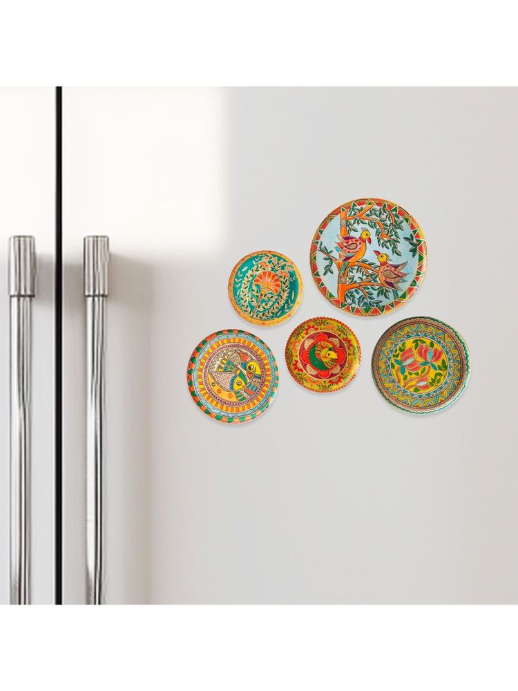 Ritualistic Madhubani Art Fridge Magnets-picture-13