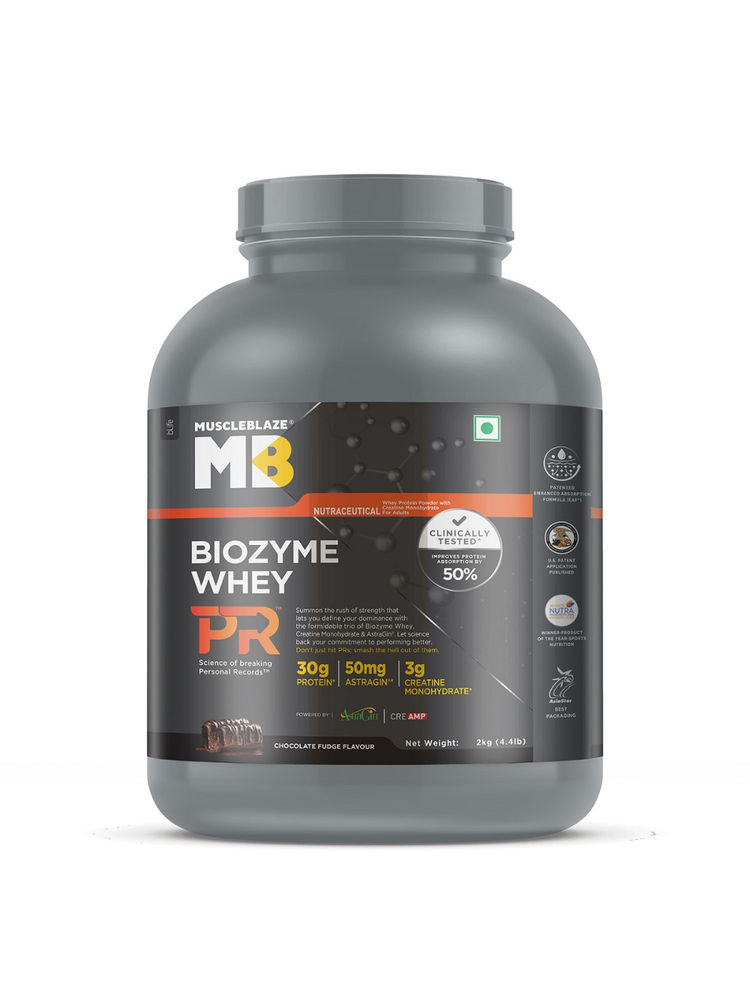 MuscleBlaze Biozyme Performance Whey Protein PR - Chocolate Fudge Flavour