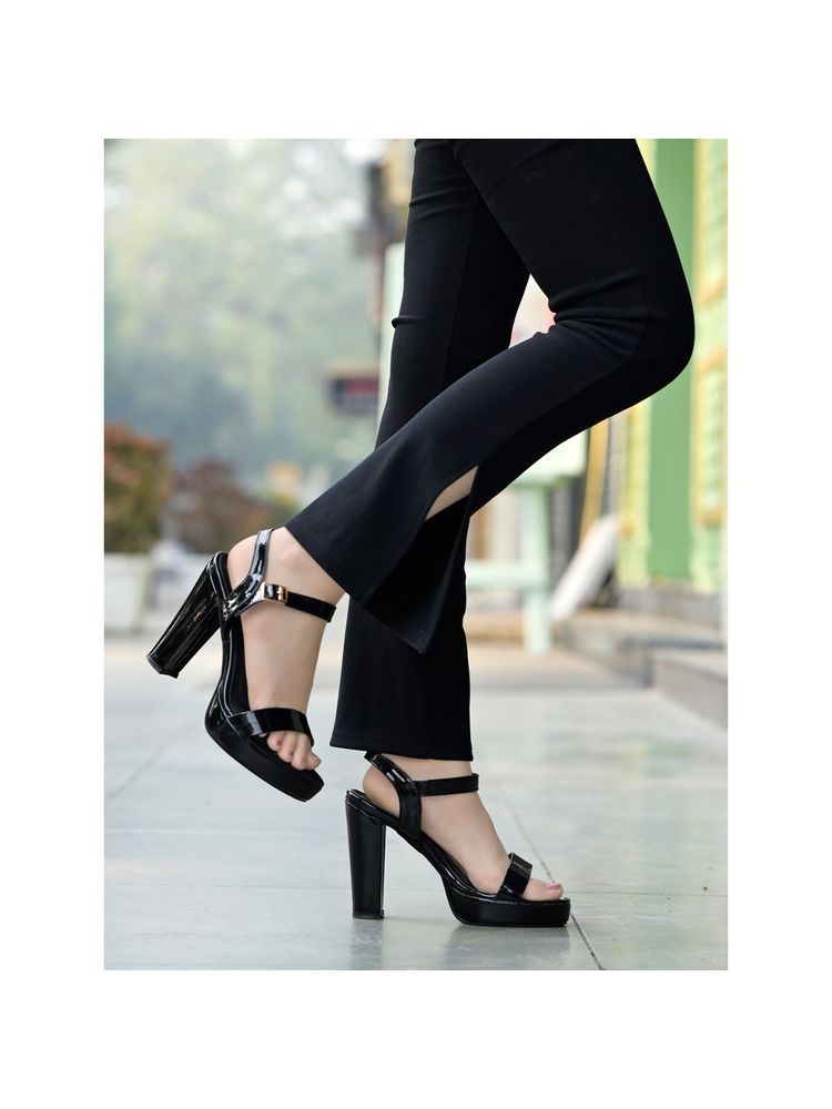 Shoetopia Women Black Heels-image-45