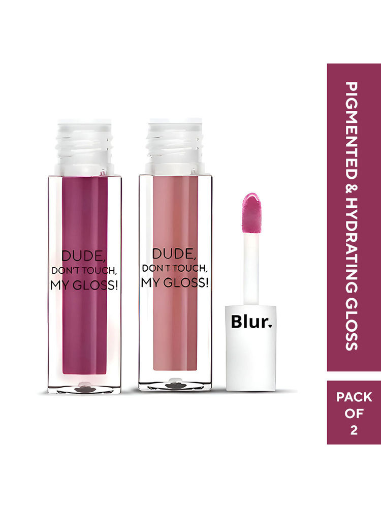 BLUR India Mini Dude Don'T Touch My Gloss Combo - Mauve & Chocolate Brown-picture-20