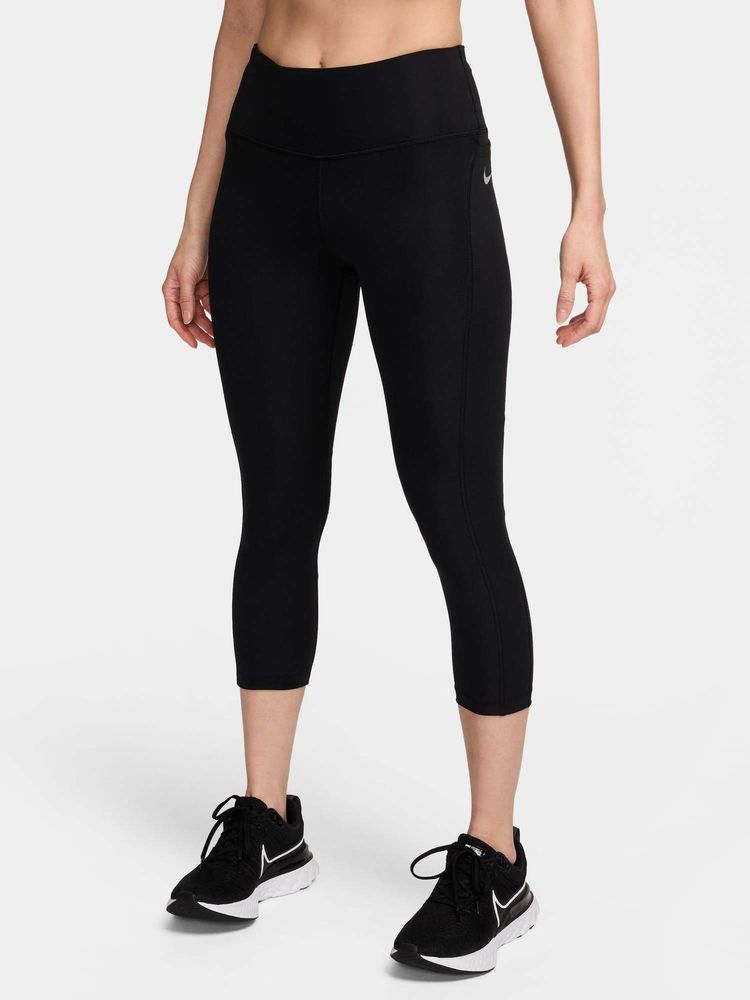Nike Black Solid Fast Crop Women Tights - CZ9239-010-picture-13