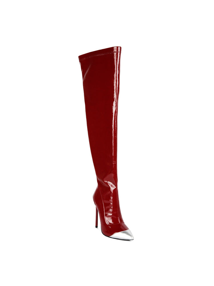 London Rag Solid Burgundy Casual Boots-picture-26