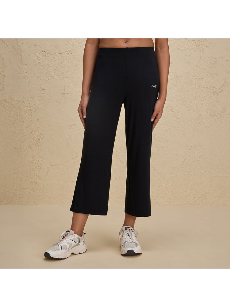 Nykd By Nykaa Summer Essential Super Soft and Comfy Modal Cropped Pants NYLE059 Jet Black-picture-16
