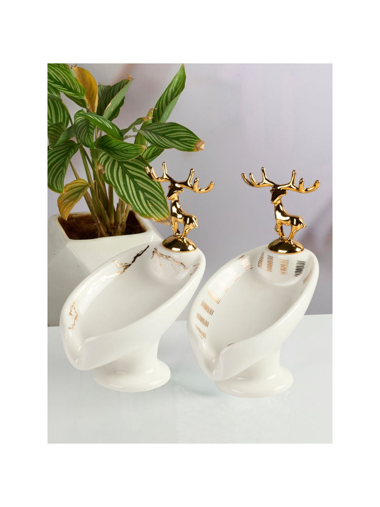 Kookee White Ceramic Soap Holder Dish with Scrub (Pack of 2)-image-7