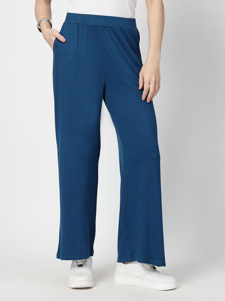 Zelena Deep Teal Viscose Lycra Maternity Pyjama-image-32