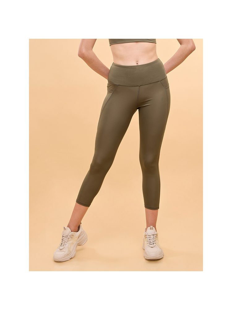 Enamor High rise 7/8th length Adjustable drawstring Workout leggings For Women - A605-picture-25