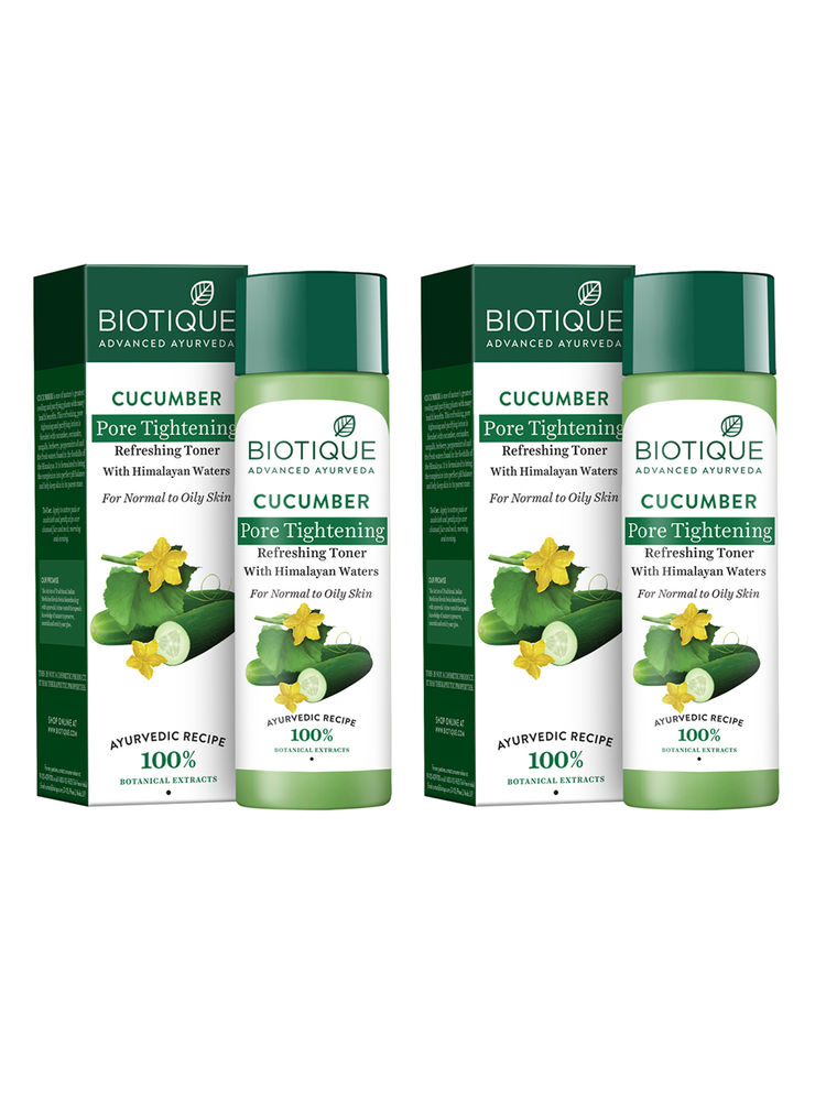 Biotique Bio Cucumber Pore Tightening Toner With Himalayan Waters (Pack of 2)-picture-20
