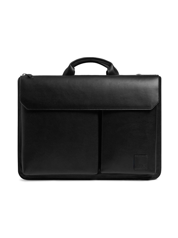 Dailyobjects Black Urban Tech Laptop Briefcase Bag - Large