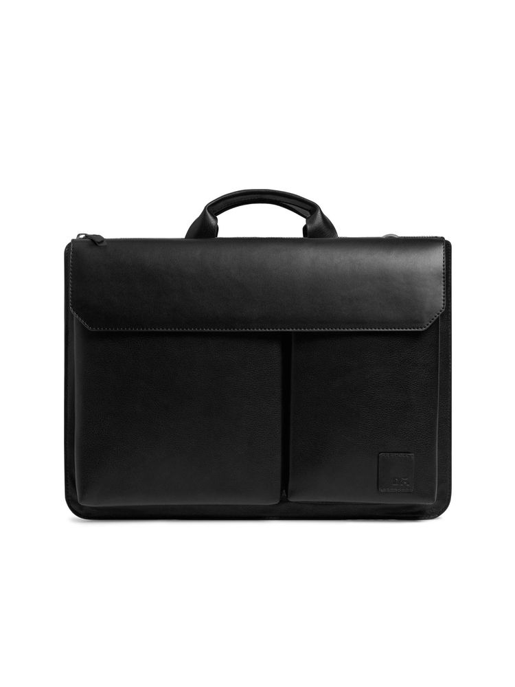 Dailyobjects Black Urban Tech Laptop Briefcase Bag - Medium