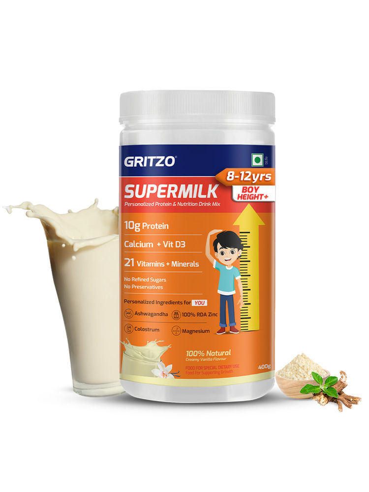 Gritzo SuperMilk Height+ for Boys 7-12 Yrs,Creamy Vanilla-picture-32