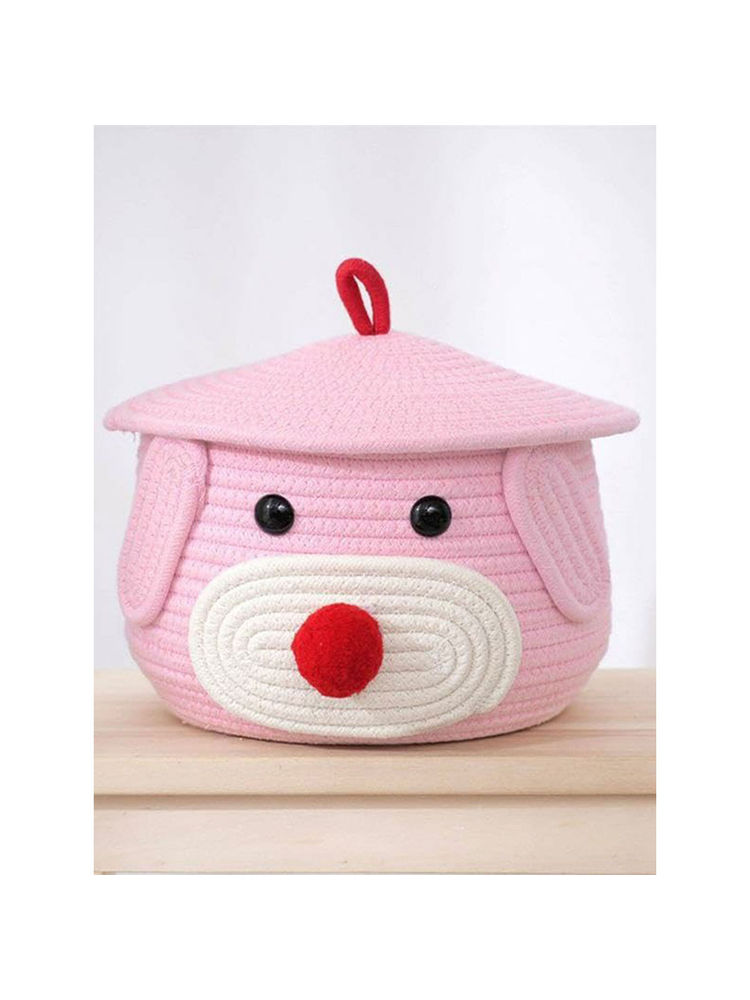 BAJO'S Pink Bamboo Self Design Multi-Utility Organisers Box-image-16