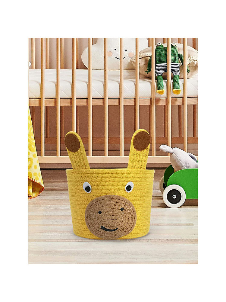 BAJO'S Yellow Bamboo Self Design Multi-Utility Organisers Box-picture-21