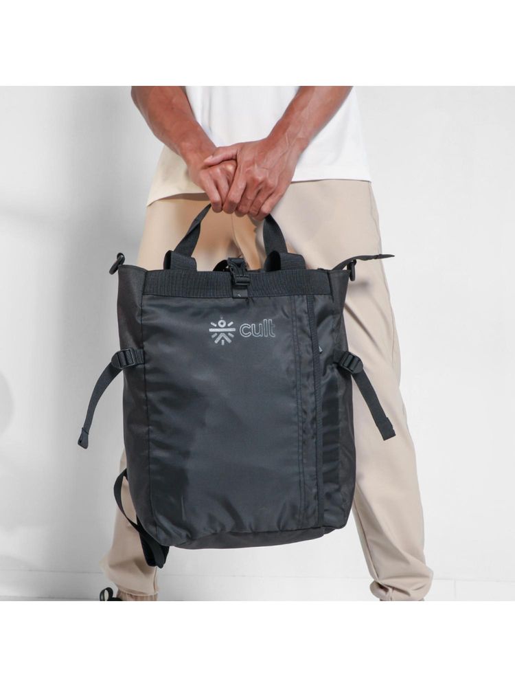 CULT Unisex Brand Logo Black Backpack-image-1
