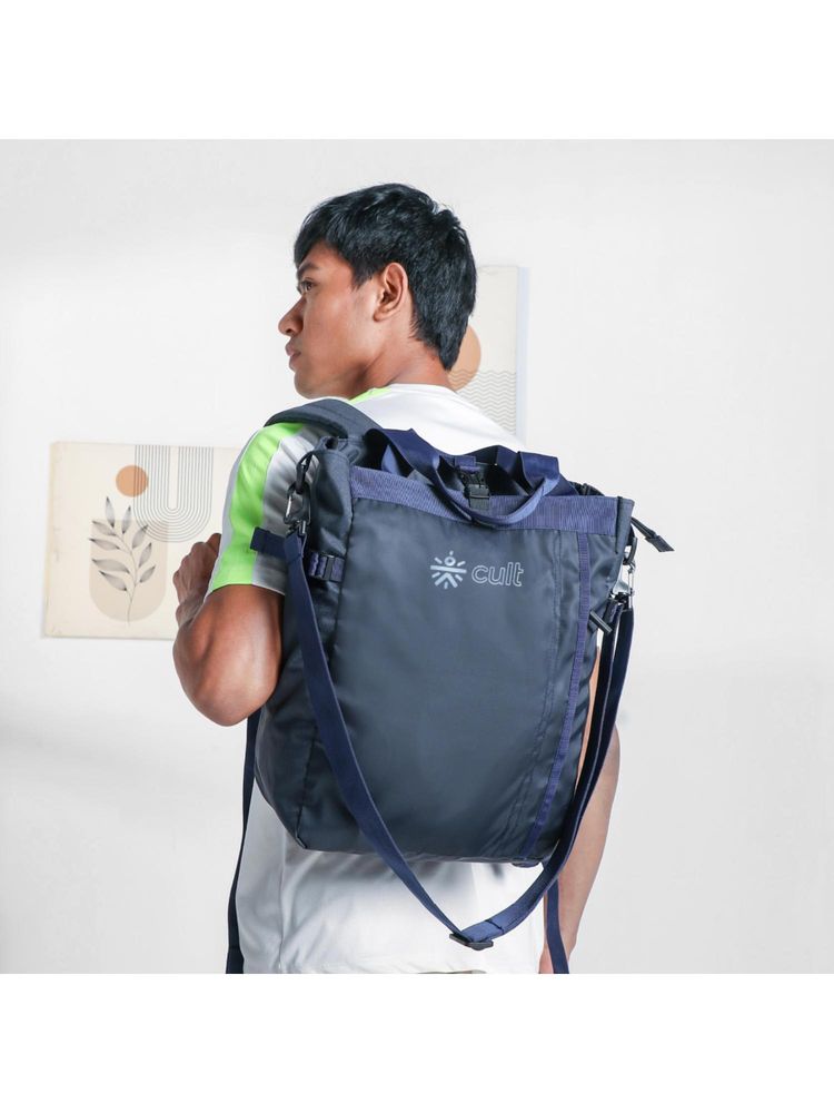 CULT Unisex Multi-Functional Laptop Blue Backpack-image-38