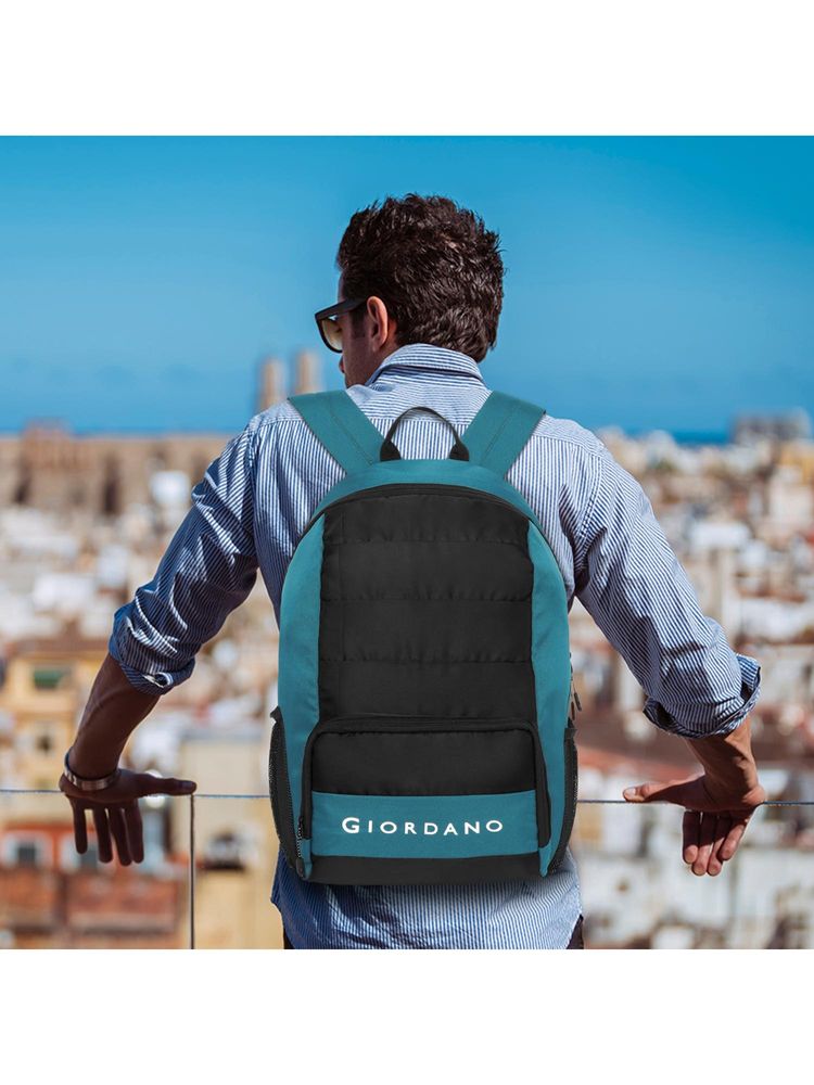 Giordano 15.6-inch Polyester Laptop Backpack - Black-image-2