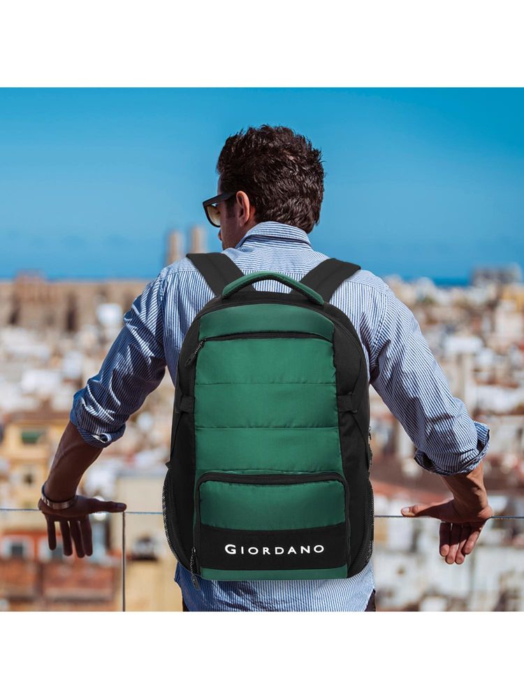 Giordano 17-inch Polyester Laptop Backpack - Green-picture-19