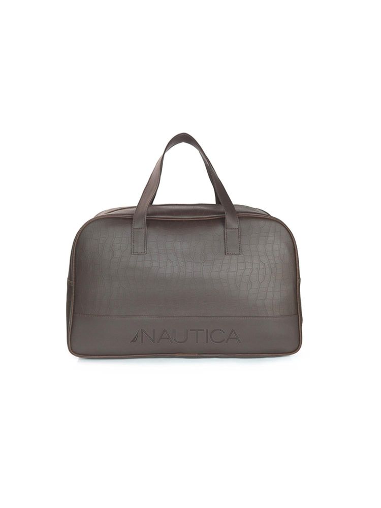 nautica accessories Nautica Unisex PU Duffle Bag - Brown-picture-11