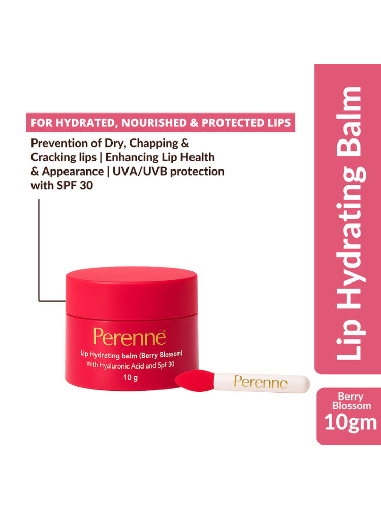 Perenne Lip Hydrating Balm With Hyaluronic Acid & SPF 30 - Berry Blossom-picture-14