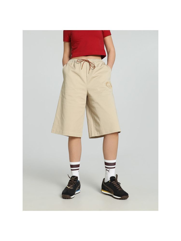 Puma x HARRY POTTER Womens Relaxed Fit 14" Beige Shorts-picture-25