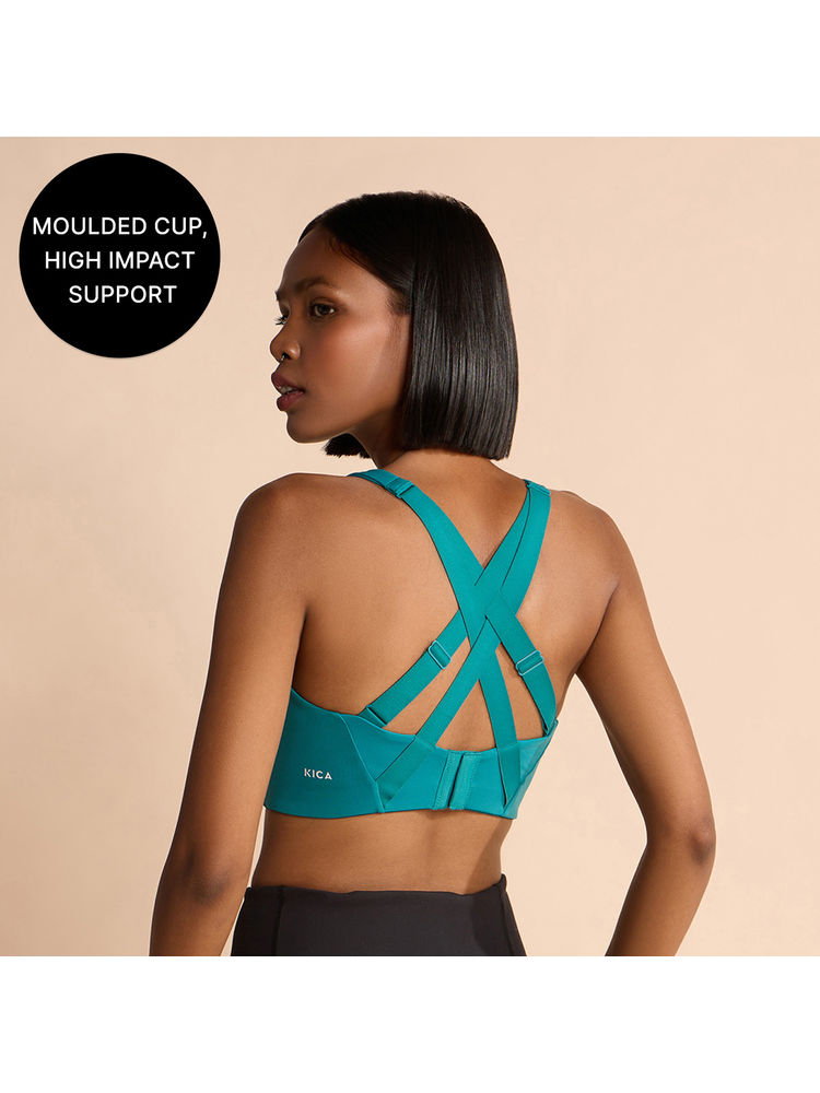 Kica Luxe Limitless High-Impact Sports Bra Full Coverage with Molded Cups Adjustable Straps-picture-24