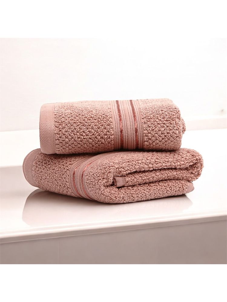 LANE LINEN Peach 100% Cotton Hand Towels (Pack Of 2)-image-26